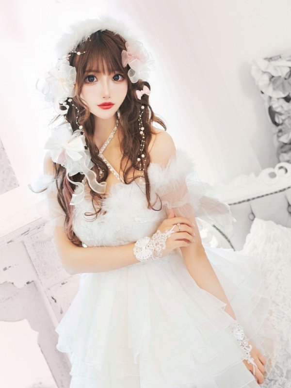 画像2: 【即日発送】桜咲乃愛ちゃんコラボ2WAY天使＆バニーコスプレ【コスプレ豪華10点セット】【S-Lサイズ】[OF01-H] (2)