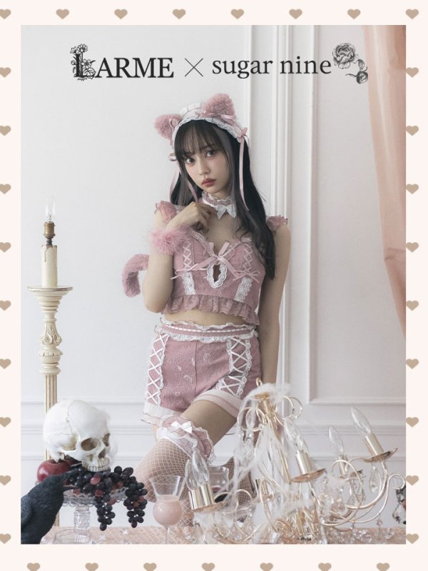 画像5: 【即日発送】【送料無料！】【マリームーンコラボ】 セクシーレースキャット【ハロウィンコスプレ6点セット】【XS-L/7カラー】[HC03] (5)