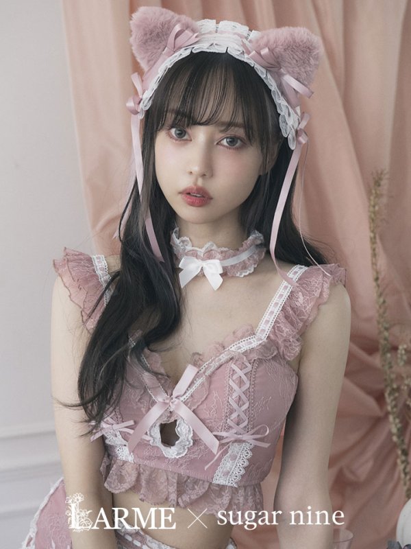 画像10: 【即日発送】【送料無料！】【マリームーンコラボ】 セクシーレースキャット【ハロウィンコスプレ6点セット】【XS-L/7カラー】[HC03] (10)