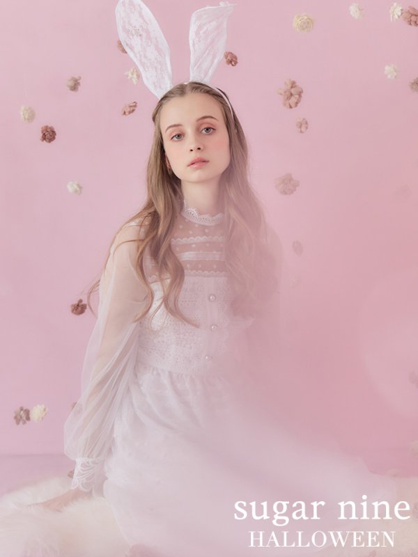 画像3: 【SALE!!】【即日発送】バニーワンピースコスプレ/レースワンピース【sugar nineハロウィン3点セット】【S-Lサイズ/1カラー】[OF01] (3)