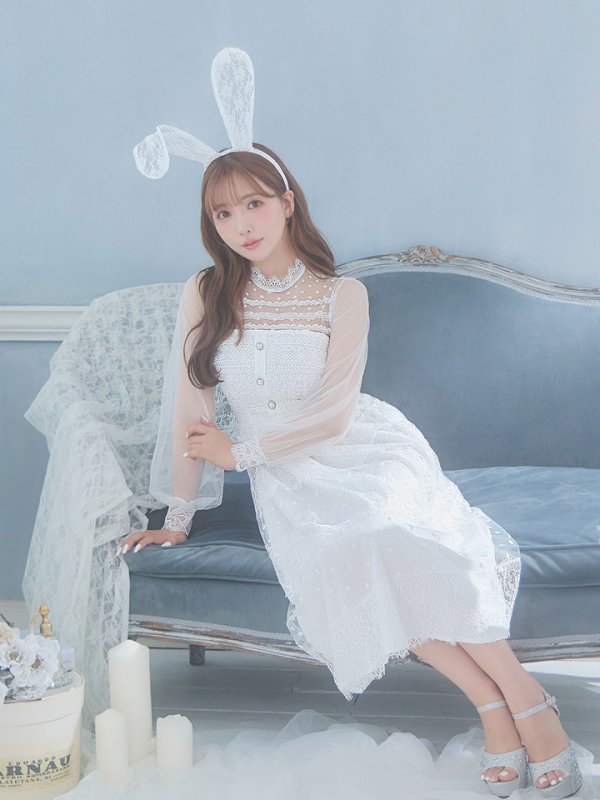 画像10: 【SALE!!】【即日発送】バニーワンピースコスプレ/レースワンピース【sugar nineハロウィン3点セット】【S-Lサイズ/1カラー】[HC03] (10)