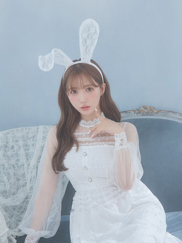 画像11: 【SALE!!】【即日発送】バニーワンピースコスプレ/レースワンピース【sugar nineハロウィン3点セット】【S-Lサイズ/1カラー】[HC03] (11)