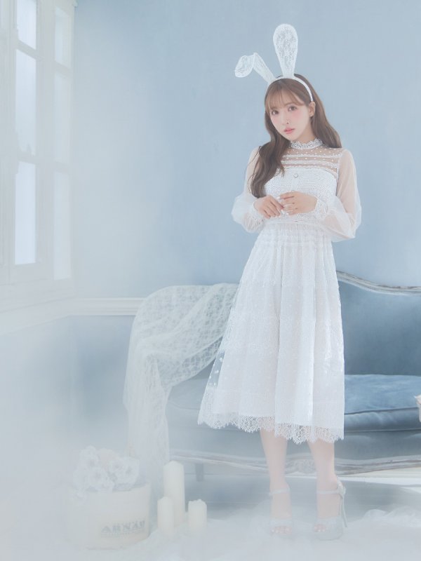 画像13: 【SALE!!】【即日発送】バニーワンピースコスプレ/レースワンピース【sugar nineハロウィン3点セット】【S-Lサイズ/1カラー】[HC03] (13)