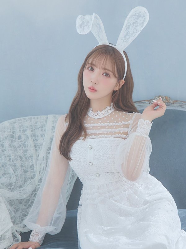 画像16: 【SALE!!】【即日発送】バニーワンピースコスプレ/レースワンピース【sugar nineハロウィン3点セット】【S-Lサイズ/1カラー】[HC03] (16)