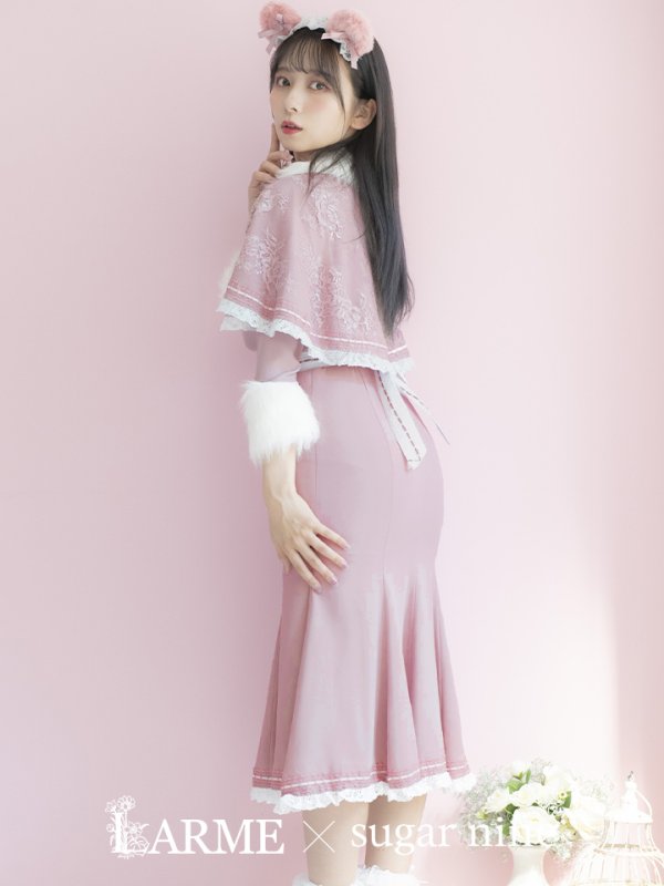 画像22: 【SALE!!】【即日発送】ファーポンチョ付きベアメイドコスプレ/ワンピースコスプレ【sugar nineハロウィン4点セット】【S-Lサイズ/1カラー】[OF01] (22)