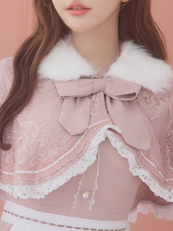 画像9: 【SALE!!】【即日発送】ファーポンチョ付きベアメイドコスプレ/ワンピースコスプレ【sugar nineハロウィン4点セット】【S-Lサイズ/1カラー】[OF01] (9)