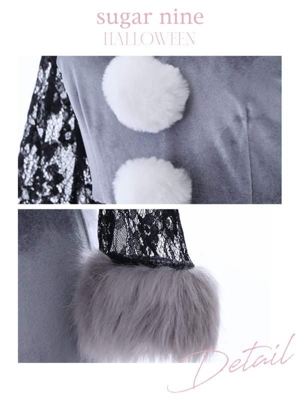 画像13: 【即日発送】オオカミコスプレ/ワンピースコスプレ【sugar nineハロウィン4点セット】【S-Lサイズ/1カラー】[HC03] (13)