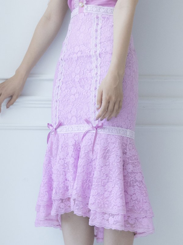 画像6: 【SALE!!】【即日発送】バニーレースワンピースコスプレ/マーメイドスカート【sugar nineハロウィン3点セット】【S-Lサイズ/2カラー】(SU220153)[OF01] (6)