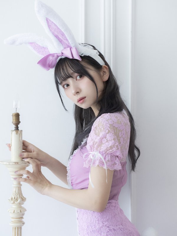 画像7: 【SALE!!】【即日発送】バニーレースワンピースコスプレ/マーメイドスカート【sugar nineハロウィン3点セット】【S-Lサイズ/2カラー】(SU220153)[OF01] (7)