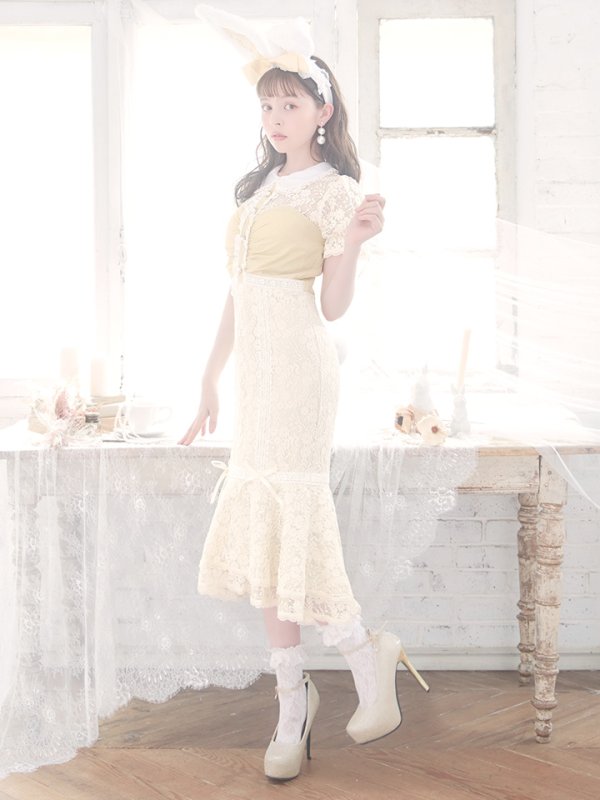 画像8: 【SALE!!】【即日発送】【ハロウィン】 バニーレースワンピースコスプレ 【コスプレ3点セット】【S-Lサイズ/2カラー】[OF01] (8)