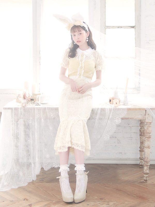 画像12: 【SALE!!】【即日発送】【ハロウィン】 バニーレースワンピースコスプレ 【コスプレ3点セット】【S-Lサイズ/2カラー】[OF01] (12)