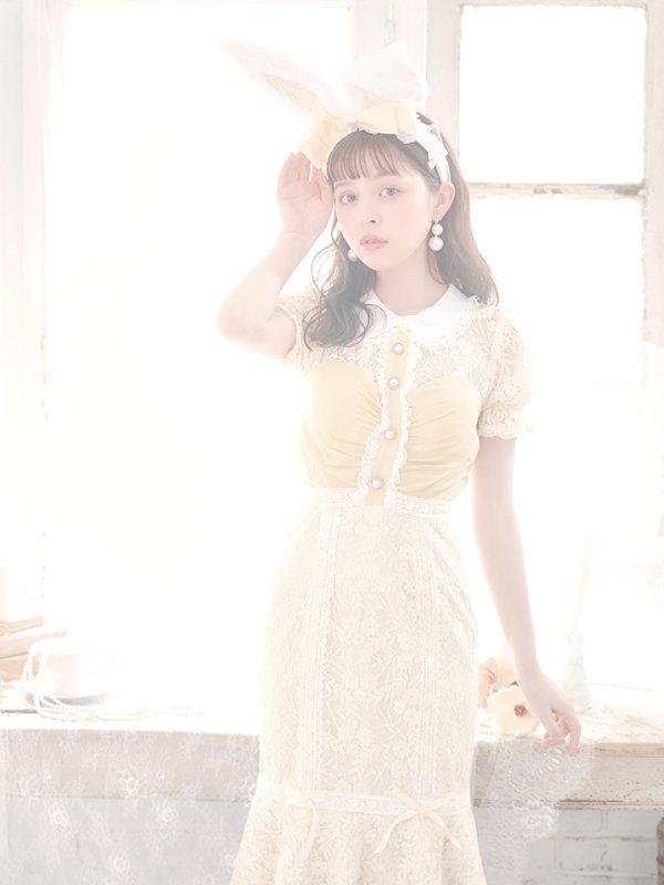 画像13: 【SALE!!】【即日発送】【ハロウィン】 バニーレースワンピースコスプレ 【コスプレ3点セット】【S-Lサイズ/2カラー】[OF01] (13)