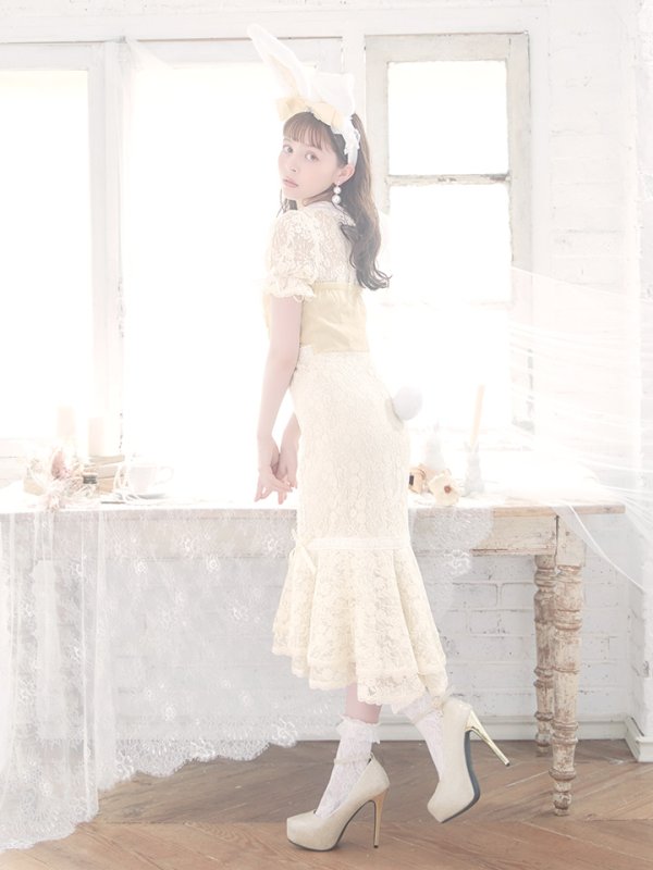 画像15: 【SALE!!】【即日発送】【ハロウィン】 バニーレースワンピースコスプレ 【コスプレ3点セット】【S-Lサイズ/2カラー】[OF01] (15)