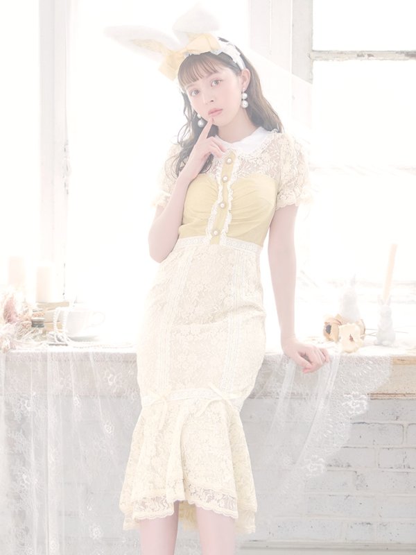 画像17: 【SALE!!】【即日発送】【ハロウィン】 バニーレースワンピースコスプレ 【コスプレ3点セット】【S-Lサイズ/2カラー】[OF01] (17)