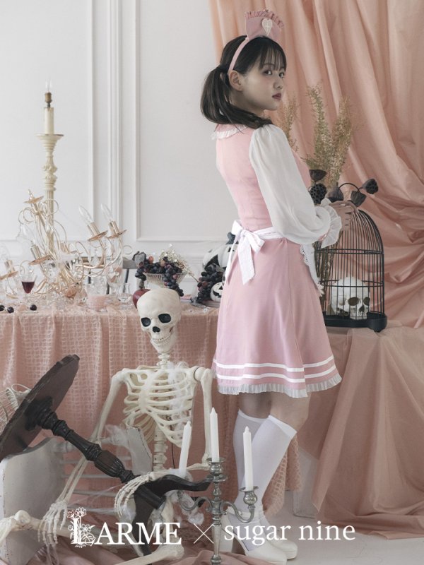 画像3: 【即日発送】ナースコスプレ/ワンピースコスプレ/Aライン/フレアスカート【sugar nineハロウィン3点セット】【S-Lサイズ/1カラー】(SU220155)[OF01] (3)