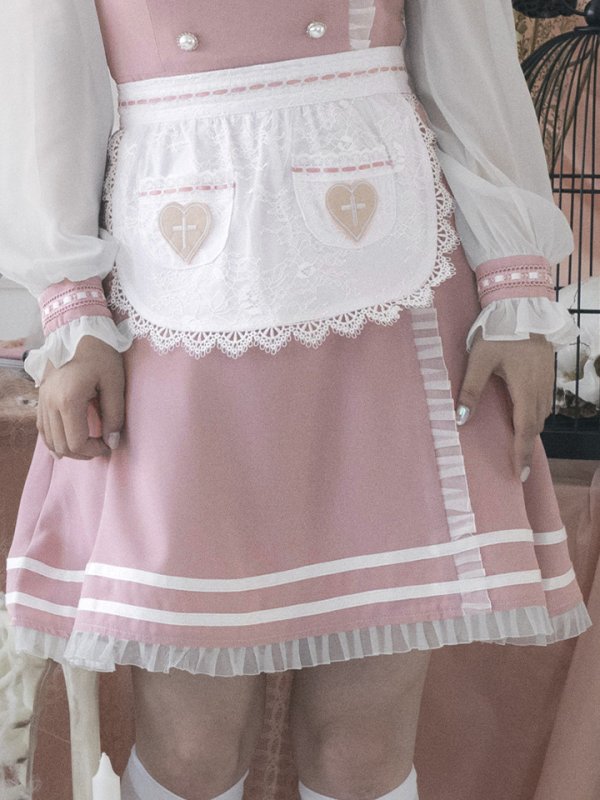 画像6: 【即日発送】ナースコスプレ/ワンピースコスプレ/Aライン/フレアスカート【sugar nineハロウィン3点セット】【S-Lサイズ/1カラー】(SU220155)[OF01] (6)