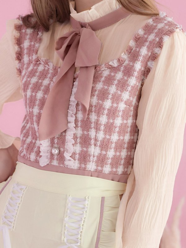 画像9: 【即日発送】ツイードキャットワンピースコスプレ/マーメイドスカート【sugar nineハロウィン3点セット】【S-Lサイズ/1カラー】[OF01] (9)