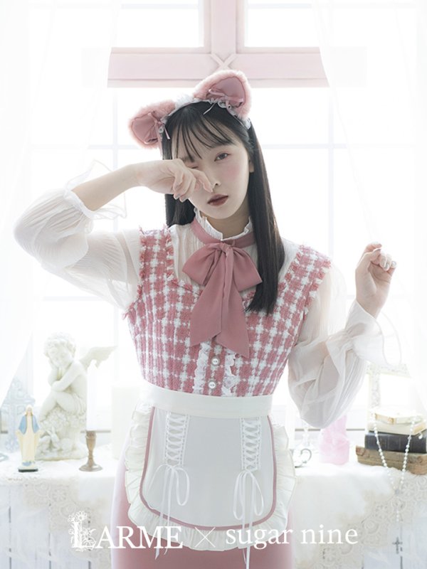 画像21: 【即日発送】ツイードキャットワンピースコスプレ/マーメイドスカート【sugar nineハロウィン3点セット】【S-Lサイズ/1カラー】[HC03] (21)