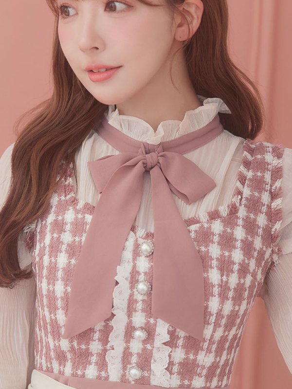 画像7: 【即日発送】ツイードキャットワンピースコスプレ/マーメイドスカート【sugar nineハロウィン3点セット】【S-Lサイズ/1カラー】[HC03] (7)