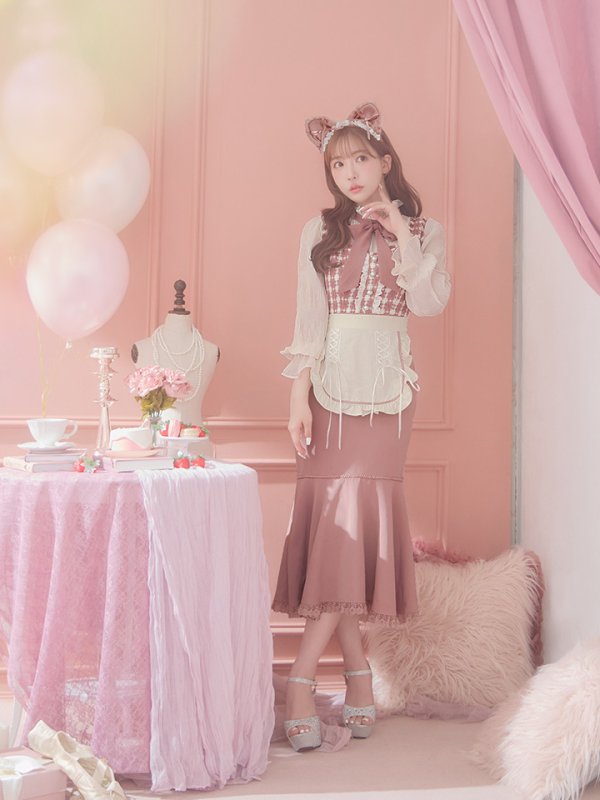 画像11: 【即日発送】ツイードキャットワンピースコスプレ/マーメイドスカート【sugar nineハロウィン3点セット】【S-Lサイズ/1カラー】[HC03] (11)