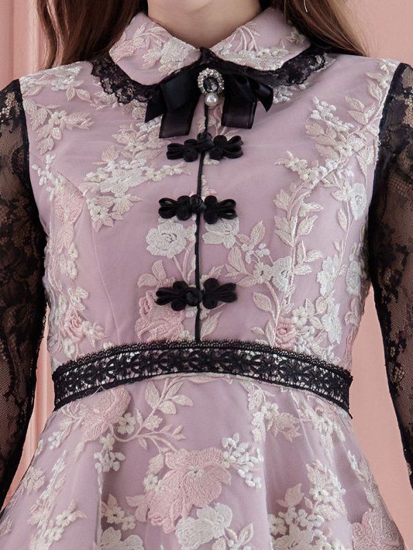 画像10: 【即日発送】Aライン/フレアスカートチャイナコスプレ【sugar nineハロウィン3点セット】【S-Mサイズ/2カラー】[HC03] (10)