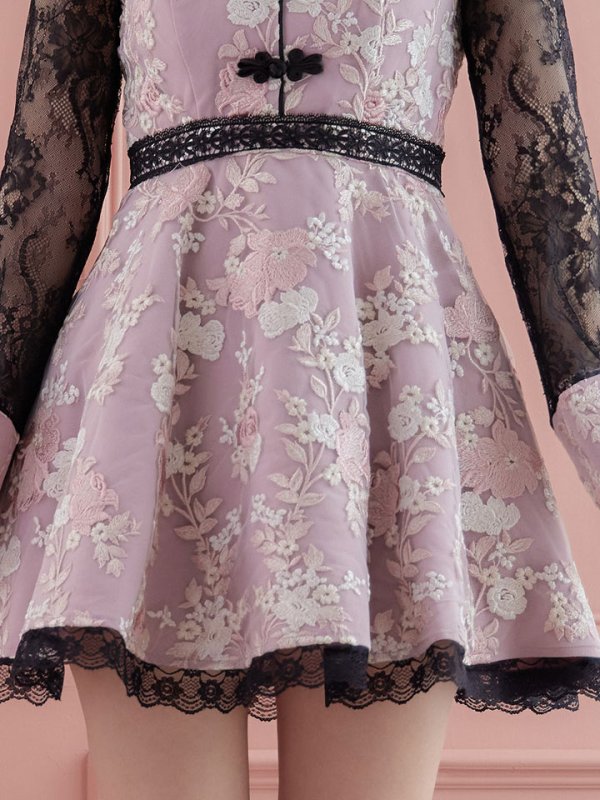 画像11: 【即日発送】Aライン/フレアスカートチャイナコスプレ【sugar nineハロウィン3点セット】【S-Mサイズ/2カラー】[HC03] (11)