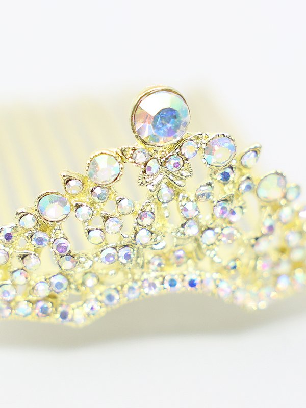 画像4: 【アクセサリー：ヘアアクセ】【Angel R/エンジェルアール】サークルストーン/ ビジュー/ ティアラ/ バースデー/ ウェディング/ ヘアアクセ/ 髪飾り[OF02] (4)