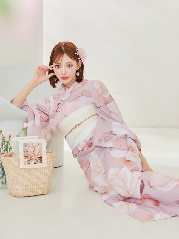 画像16: 【即日発送】【浴衣】 大人スウィートフラワー 薔薇 バラ ローズ 浴衣  【浴衣３点セット 浴衣/帯/下駄】[YMT] (16)