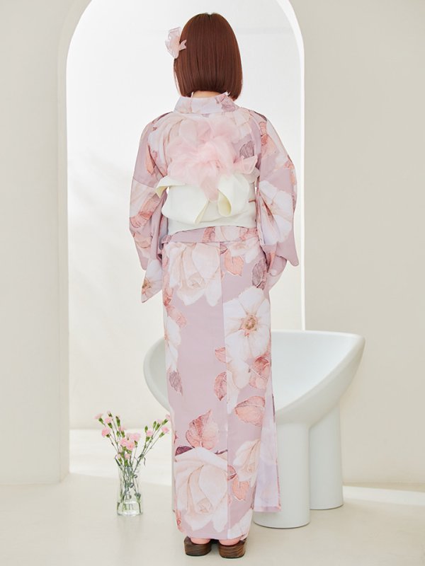 画像17: 【即日発送】【浴衣】 大人スウィートフラワー 薔薇 バラ ローズ 浴衣  【浴衣３点セット 浴衣/帯/下駄】[YMT] (17)