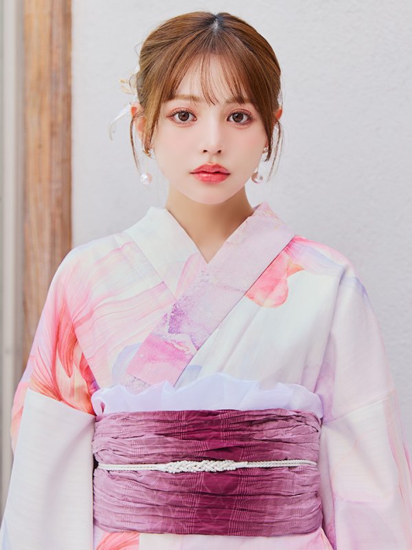 画像16: 【即日発送】ニュアンスピンク金魚浴衣【浴衣３点セット 浴衣/帯/下駄】[YMT] (16)