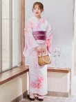 画像6: 【即日発送】ニュアンスピンク金魚浴衣【浴衣３点セット 浴衣/帯/下駄】OBI-g-500-kj-1-R / HIMO-900-yn-5-IV / HEKO-800-sb-5-WH / YA-593-kj-CL / GETA-01-kj-7-P/ [YMT] (6)