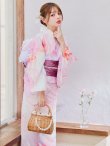 画像9: 【即日発送】ニュアンスピンク金魚浴衣【浴衣３点セット 浴衣/帯/下駄】OBI-g-500-kj-1-R / HIMO-900-yn-5-IV / HEKO-800-sb-5-WH / YA-593-kj-CL / GETA-01-kj-7-P/ [YMT] (9)