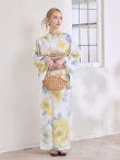 画像14: ヘルシー油彩牡丹浴衣  【浴衣３点セット 浴衣/帯/下駄】[YMT] (14)