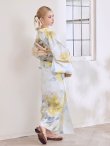 画像18: ヘルシー油彩牡丹浴衣  【浴衣３点セット 浴衣/帯/下駄】[YMT] (18)