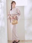 画像1: アーガイルビジュー浴衣  【浴衣３点セット 浴衣/帯/下駄】[YMT] (1)
