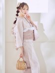 画像18: アーガイルビジュー浴衣  【浴衣３点セット 浴衣/帯/下駄】[YMT] (18)