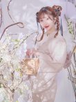 画像1: 【即日発送】アーガイルビジュー浴衣【浴衣３点セット 浴衣/帯/下駄】[YMT] (1)