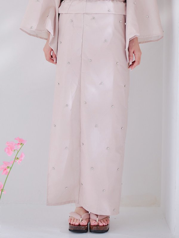 画像16: 【即日発送】アーガイルビジュー浴衣  【浴衣３点セット 浴衣/帯/下駄】[YMT] (16)