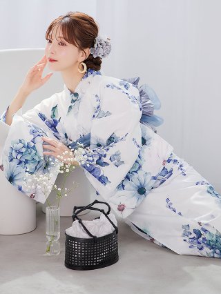 早割切符 浴衣 白 Jewels（ジュエルズ） - ホワイト 着物・浴衣