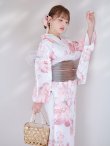 画像6: ニュアンスピンク水彩朝顔浴衣 【浴衣3点セット 浴衣/帯/下駄】 OBI-g-500-kj-7-GYGE / HIMO-900-yn-8-P / HEKO-800-sb-5-W / YA-924-cm-PBE / YA-943-kj-PL / GETA-01-kj-7-P / [YMT] (6)