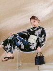 画像6: 【即日発送】ストライプ菖蒲柄浴衣【浴衣３点セット 浴衣/帯/下駄】 OBI-hira-100-ok-15-WxW / HIMO-900-yn-1-B / YA-1072-kn-B / GETA-01-kj-1-B / [/OF01] (6)