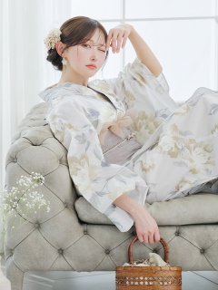 【sweet6月号掲載 / sweetコラボ浴衣】くすみ牡丹柄浴衣