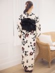 画像15: 【予約 / 5月下旬発送予定】水彩和モダン花柄浴衣 OBI-siwa-204-wk-1-B / HIMO-900-yn-4-GYxGY / YA-1026-kn-R / GETA-02-ok-8-RoseP/ [yo/OF01] (15)