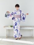 画像6: 【Riuコラボ】【予約/5月中旬発送予定】ブルーアイボリーピオニー浴衣 OBI-siwa-200-kj-11-Rose / HIMO-906-yn-PEARL / HEKO-800-sb-5-WH / YA-1001-kj-BL  / YA-1023-wk-P / GETA-01-kj-3-IV [YMT] (6)