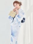 画像3: 送料無料！凛と咲く清涼蒼花浴衣【浴衣３点セット 浴衣/帯/下駄】[OF04]【予約 / 4月下旬発送予定】 (3)