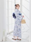 画像11: 【予約 / 5月中旬発送予定】ワンピース水彩椿柄浴衣 OBI-g-500-kj-9-NV / HIMO-900-yn-2-DusBL / HEKO-800-sb-8-DusBL / YA-73-kn-GY / GETA-01-kj-2-BL/ [y/OF01] (11)