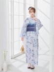 画像12: 【予約 / 5月中旬発送予定】ワンピース水彩椿柄浴衣 OBI-g-500-kj-9-NV / HIMO-900-yn-2-DusBL / HEKO-800-sb-8-DusBL / YA-73-kn-GY / GETA-01-kj-2-BL/ [y/OF01] (12)