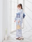 画像7: 【予約 / 5月中旬発送予定】ワンピース水彩椿柄浴衣 OBI-g-500-kj-9-NV / HIMO-900-yn-2-DusBL / HEKO-800-sb-8-DusBL / YA-73-kn-GY / GETA-01-kj-2-BL/ [y/OF01] (7)