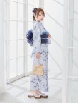 画像9: 【予約 / 5月中旬発送予定】ワンピース水彩椿柄浴衣 OBI-g-500-kj-9-NV / HIMO-900-yn-2-DusBL / HEKO-800-sb-8-DusBL / YA-73-kn-GY / GETA-01-kj-2-BL/ [y/OF01] (9)