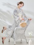 画像12: 【予約 / 7月上旬発送予定】セパレートブルーローズ浴衣 OBI-siwa-200-kj-13-OW / HIMO-903-kj-W / HEKO-800-sb-5-W / YA-953-kn-BL / GETA-01-kj-2-BL / [y/OF01] (12)